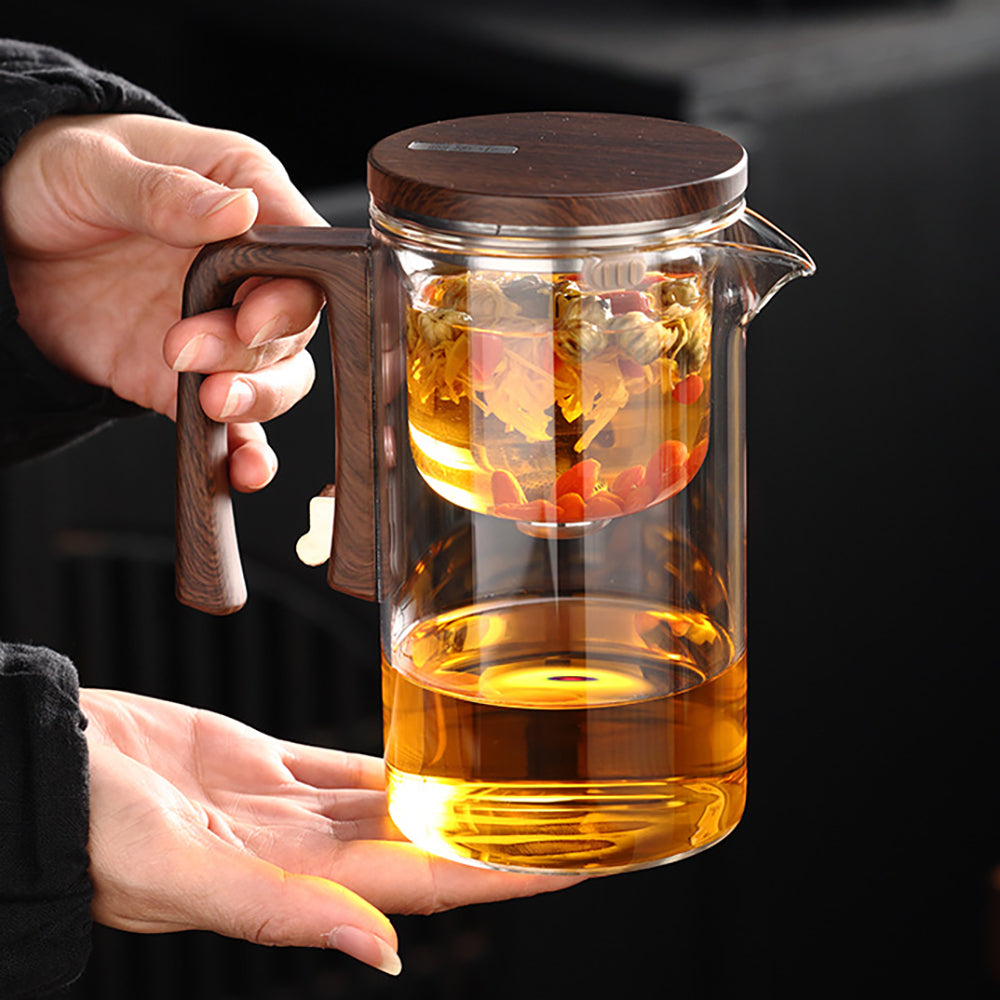 Tetera de Vidrio 520ml con Infusor y Separador Magnético
