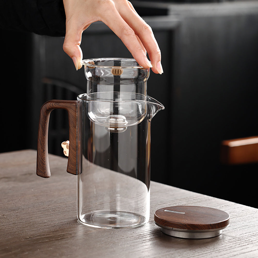 Tetera de Vidrio 520ml con Infusor y Separador Magnético