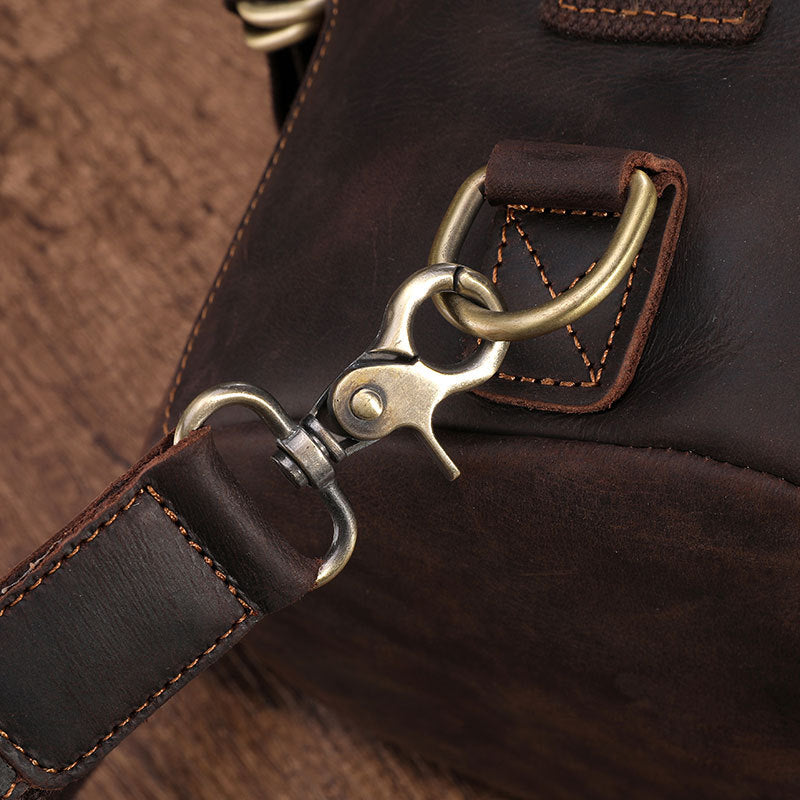 Mochila de Cuero Hombre Vintage Crazy Horse de Viaje