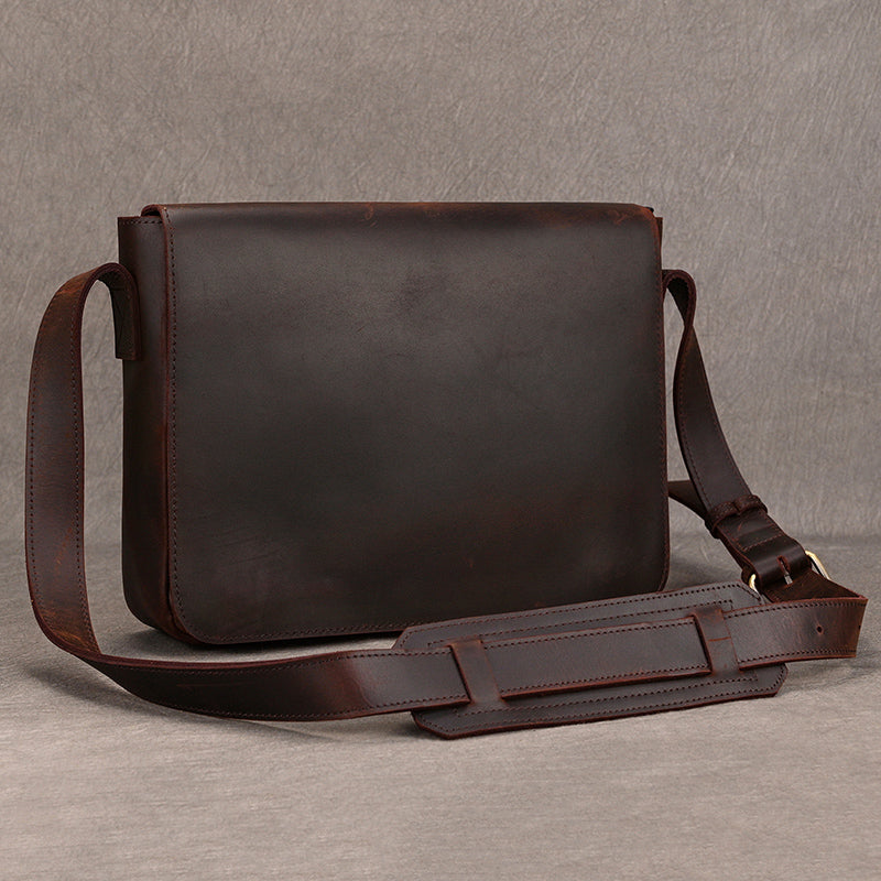 Maletín de Cuero Vintage para Notebook Estilo Mensajero