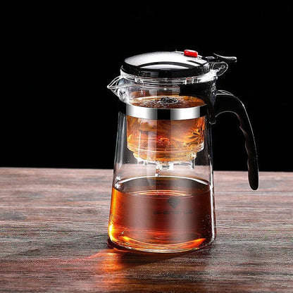 Tetera Kung Fu China de Vidrio con Filtro Separador